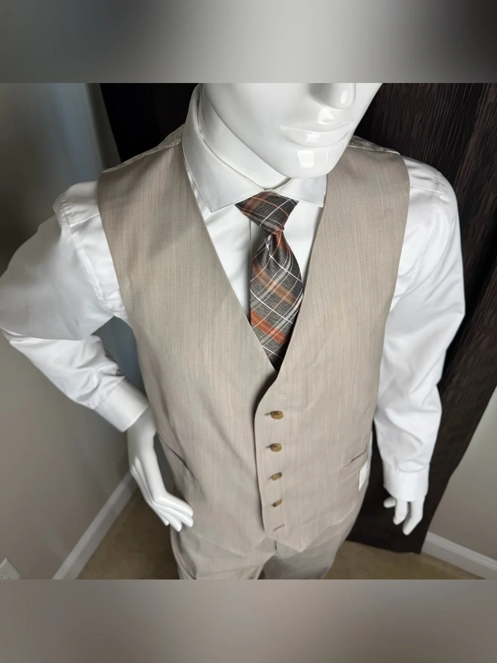 JOSEPH ABBOUD Tan Vest